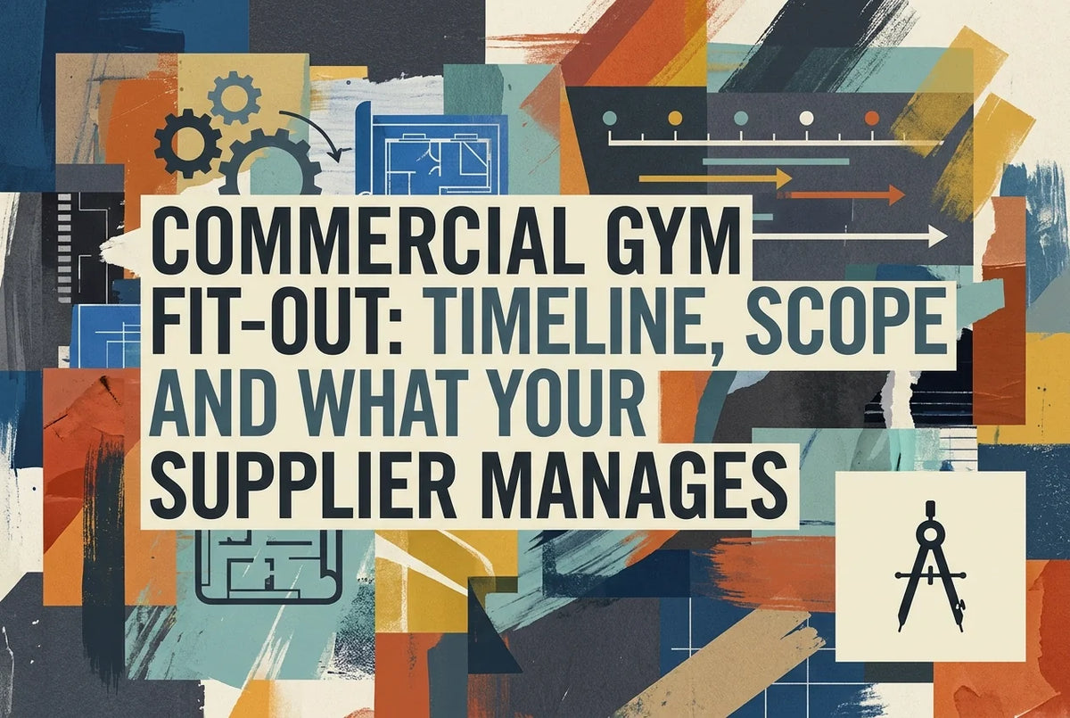 Professional header image for educational tutorial: Commercial Gym Fit-Out: Timeline, Scope and What Your Sup...