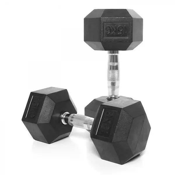 Rubber Hex Dumbbell