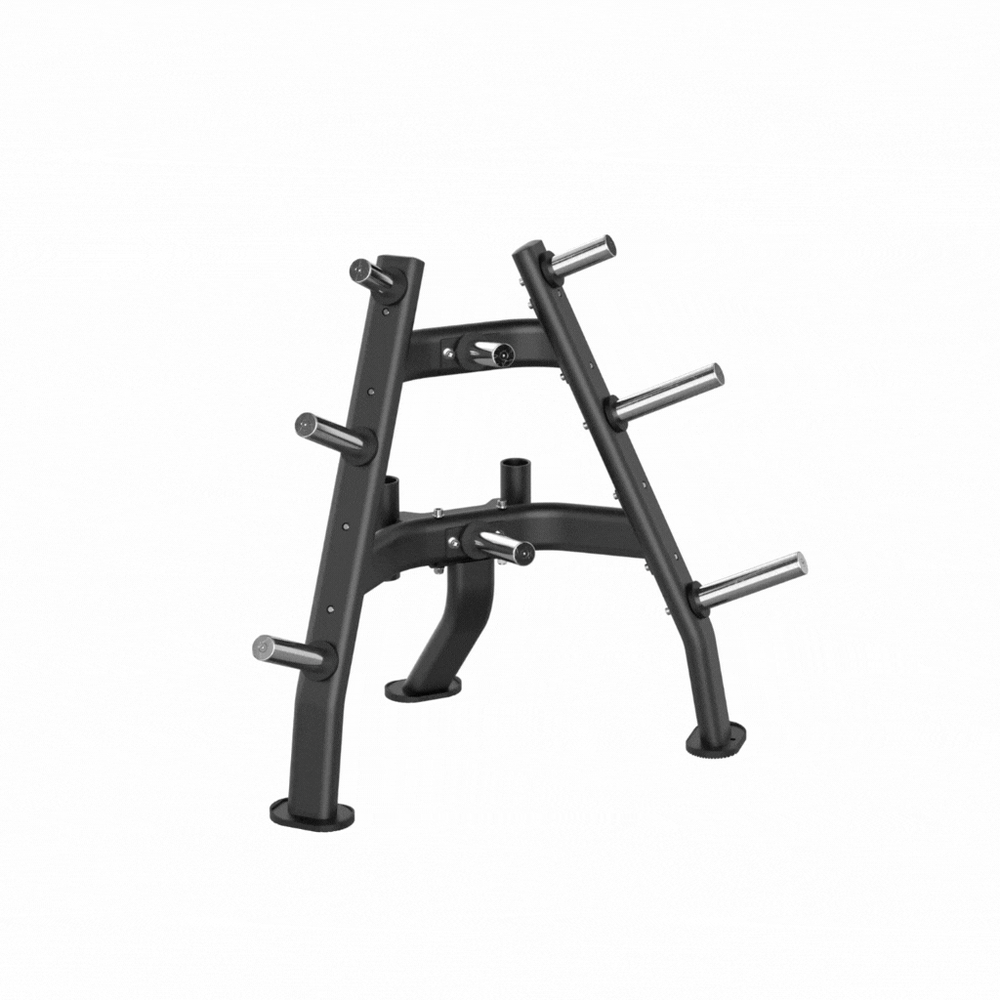 ONYX Olympic Plate Tree with Barbell Storage